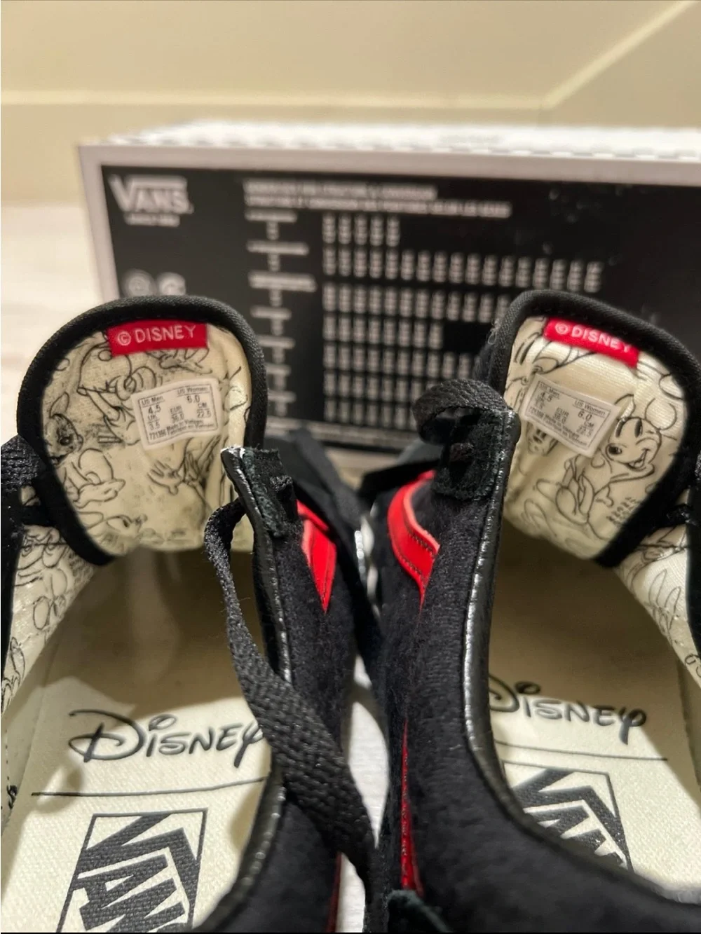 Vans x Disney Black & Red Mickey Mouse Old Skool Sneakers